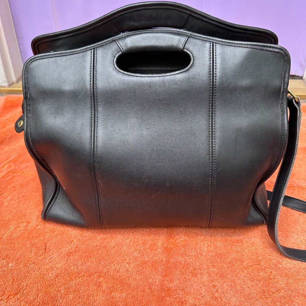 Coach Black Leather Bag - Picture 6 of 13